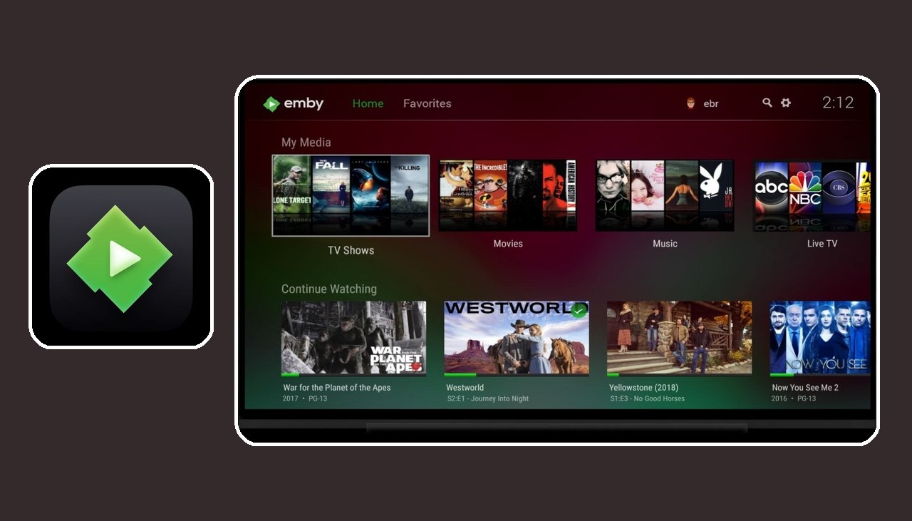 Emby для Android TV