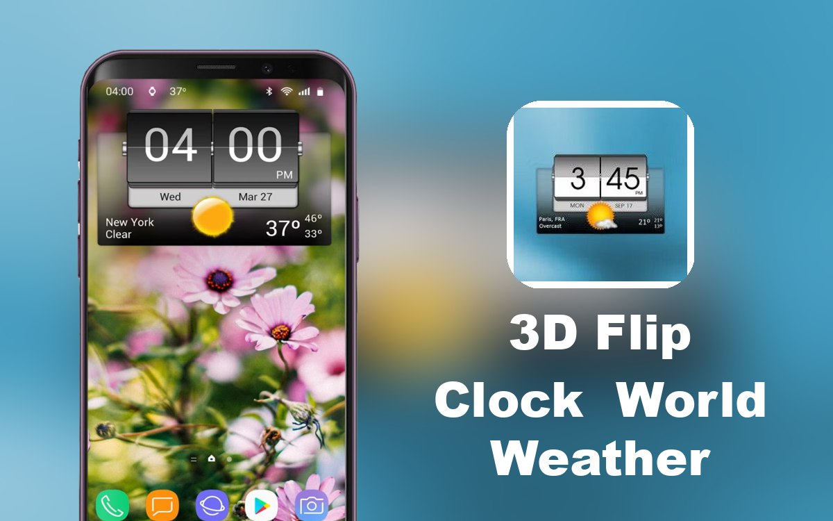 3D Flip Clock & World Weather 9.09.0